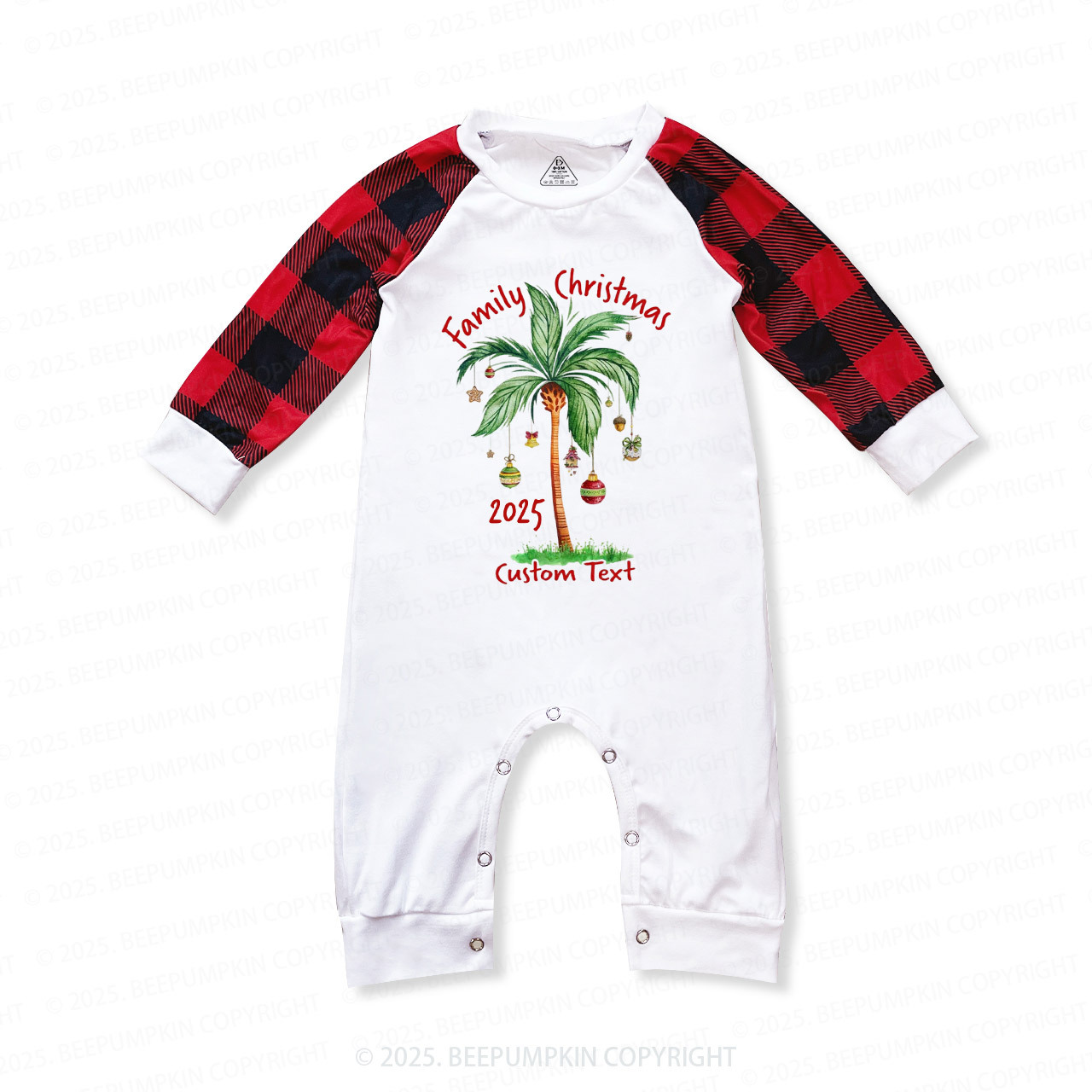 Personalized Tropical Christmas  Family Matching Pajamas