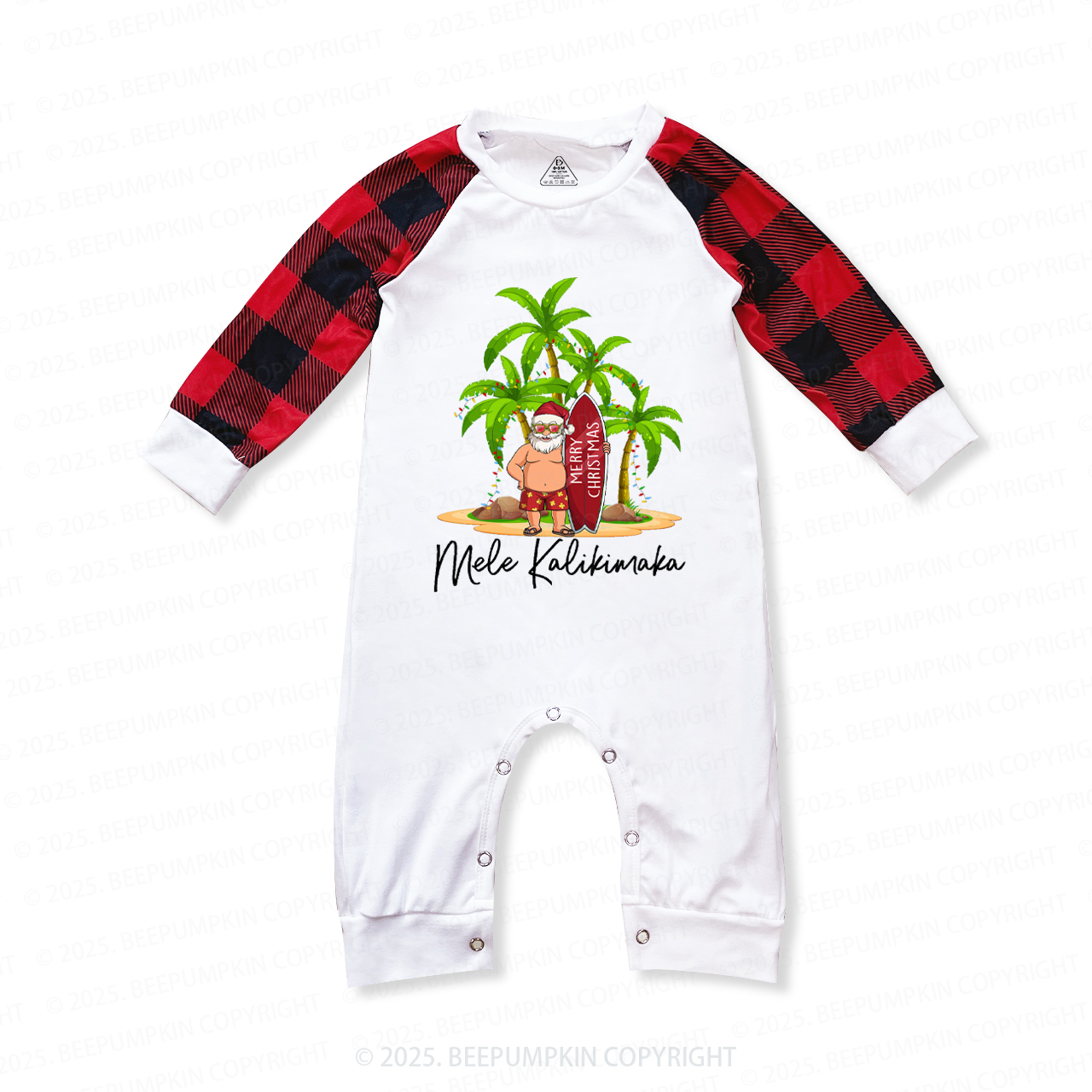 Personalized Hawaiian Christmas Family Matching Pajamas