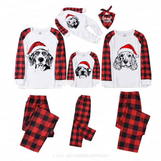 Personalized Santa Paws Dog Breed Family Matching Pajamas