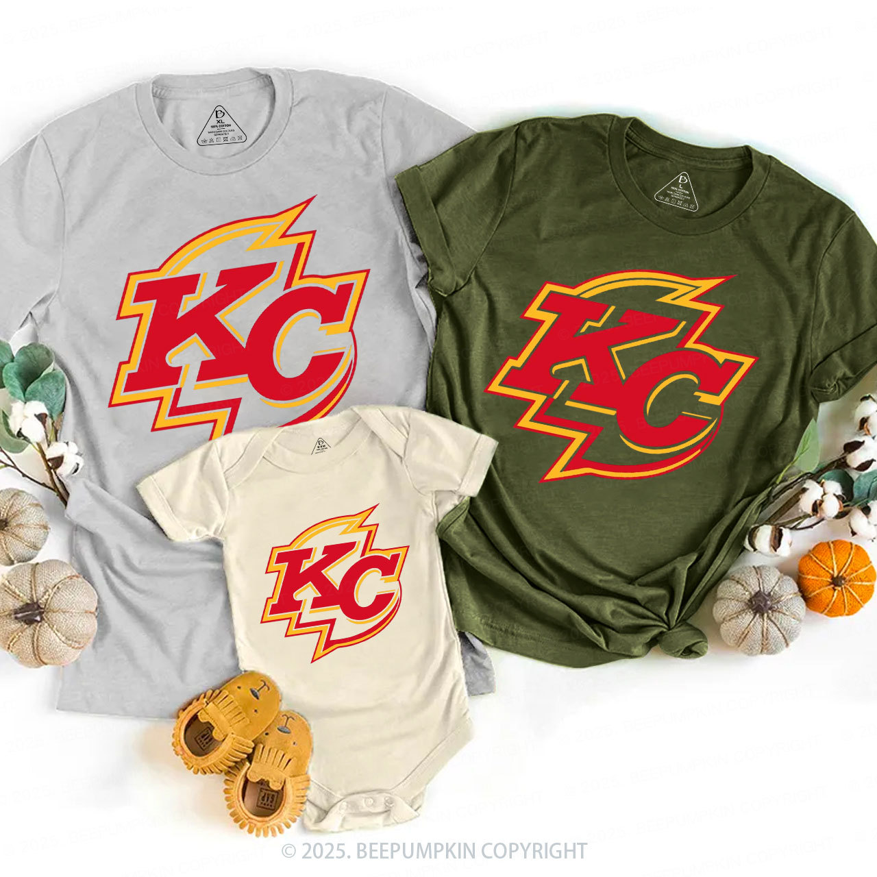Red Flash KC Family Matching Tees Beepumpkin