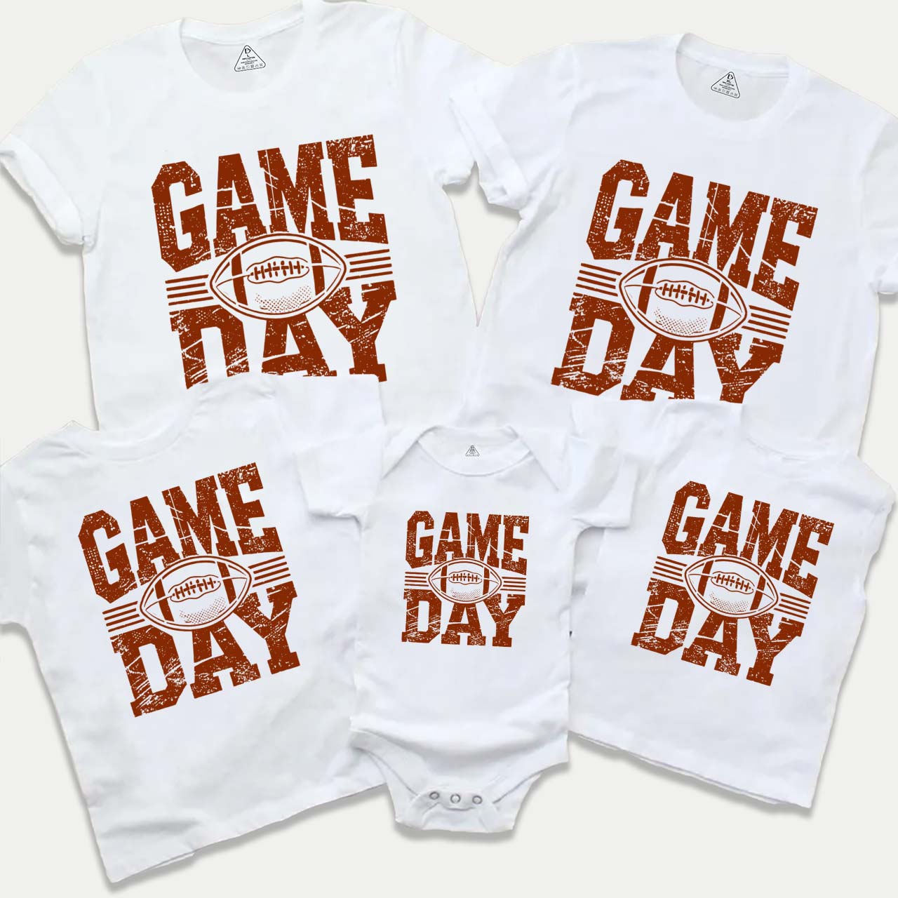 Game Day Football Family Matching Tees Beepumpkin