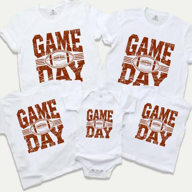 Game Day Football Family Matching Tees Beepumpkin