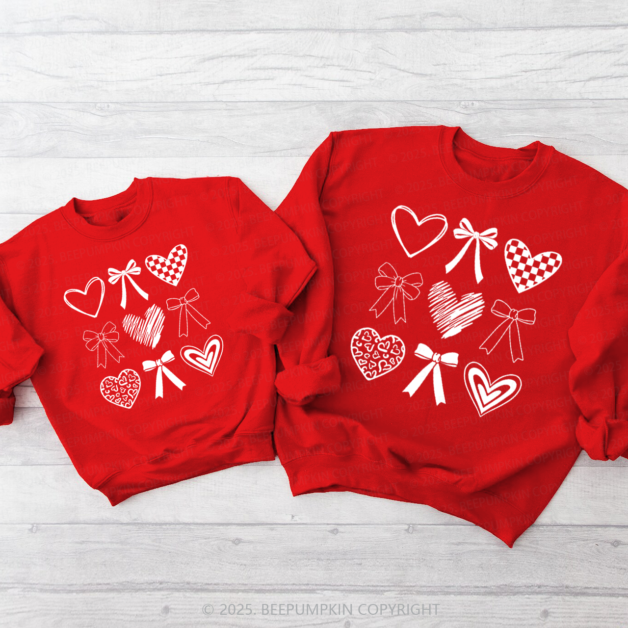 Nine Ways To Love Valentine's Day Matching Sweatshirts