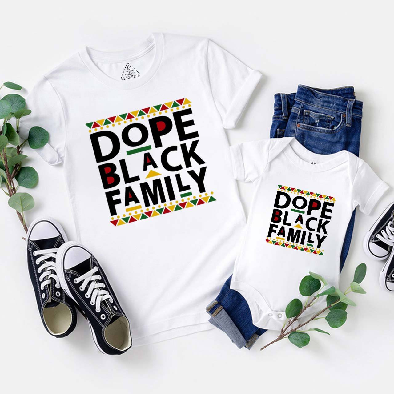 Dope Black Family Matching Tees Beepumpkin