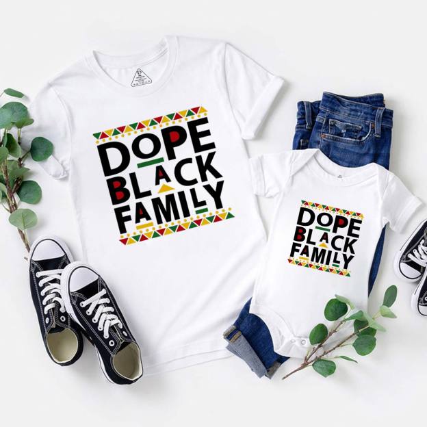 Dope Black Family Matching Tees Beepumpkin