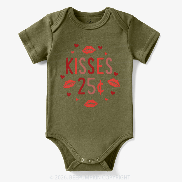 Kisses 25 Cents Valentine's Day Bodysuit