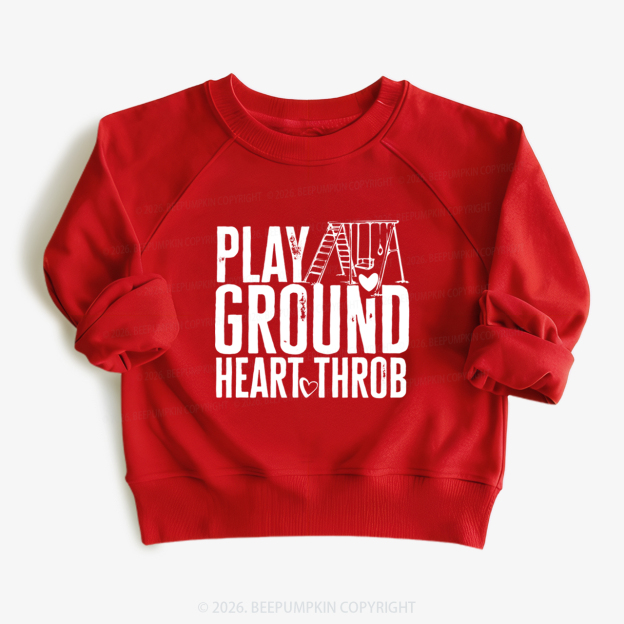 Playground Heartthrob Valentine's Day Kid's Sweatshirt