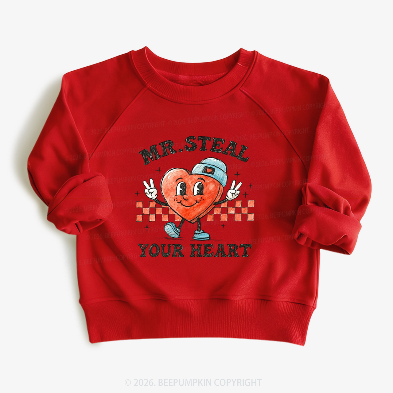 Mr. Steal Your Heart Valentine's Day Kid's Sweatshirt