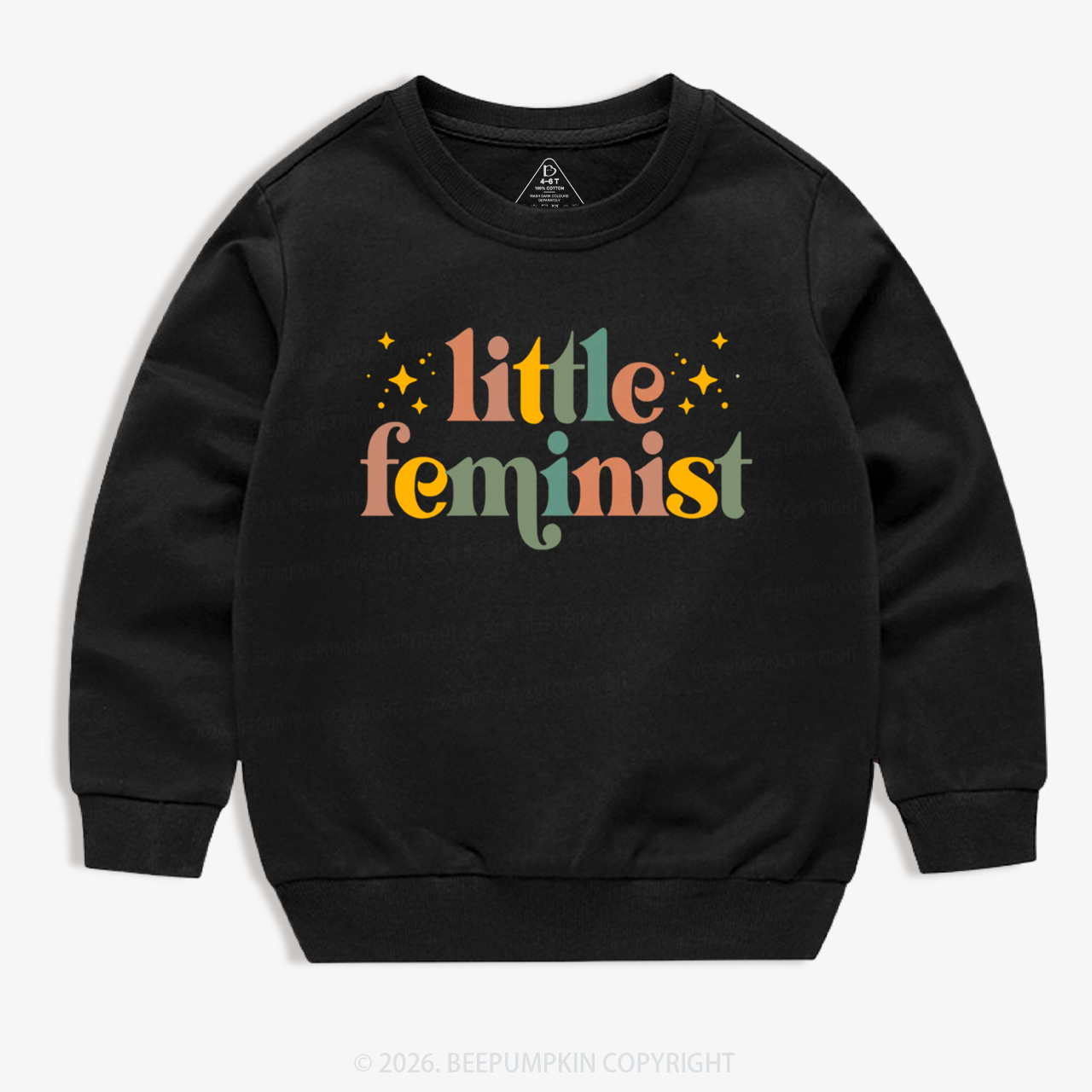  Vintage Little Feminist Kid's Sweatshirt