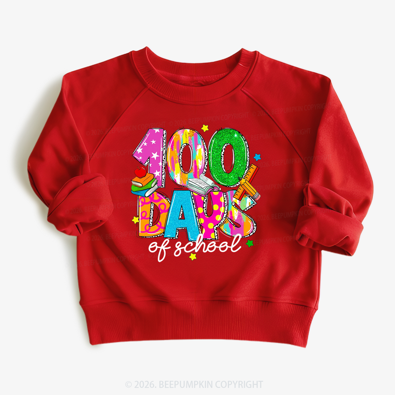 Bright & Fun 100 Days of School Toddler&Kid's Sweatshirt
