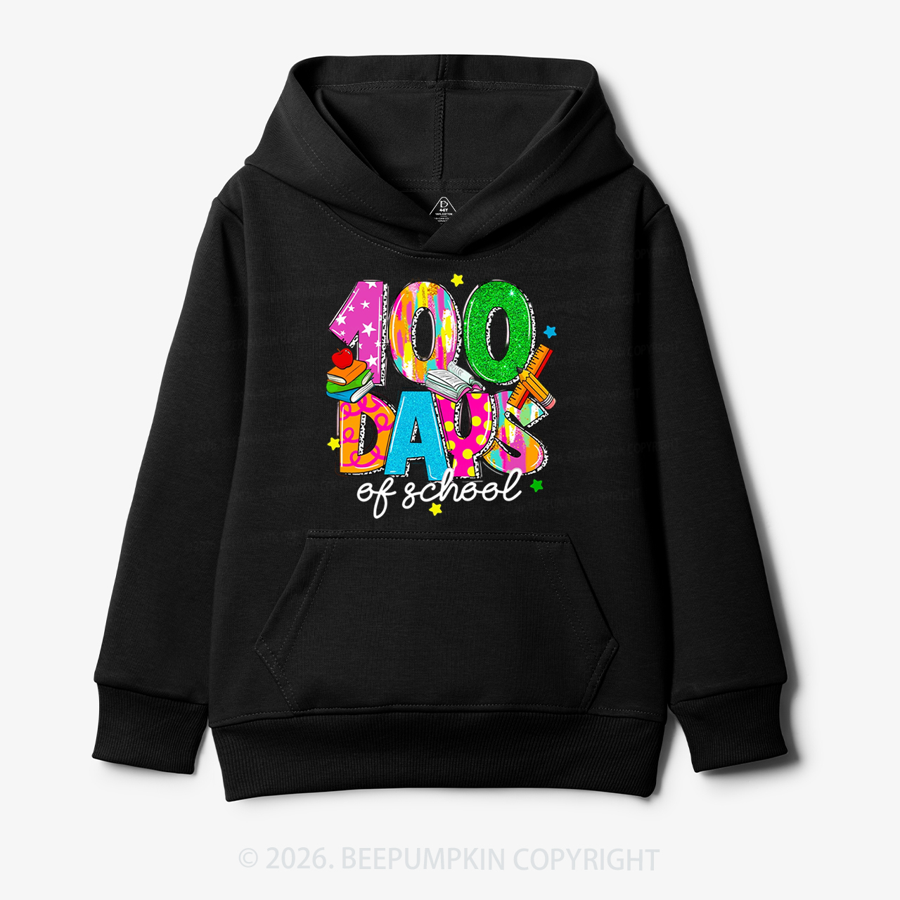 Bright & Fun 100 Days of School Toddler&Kid's Hoodies