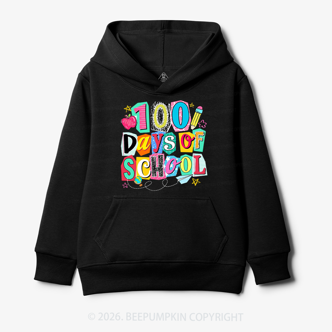 Color Pop 100 Days of School Toddler&Kid's Hoodies