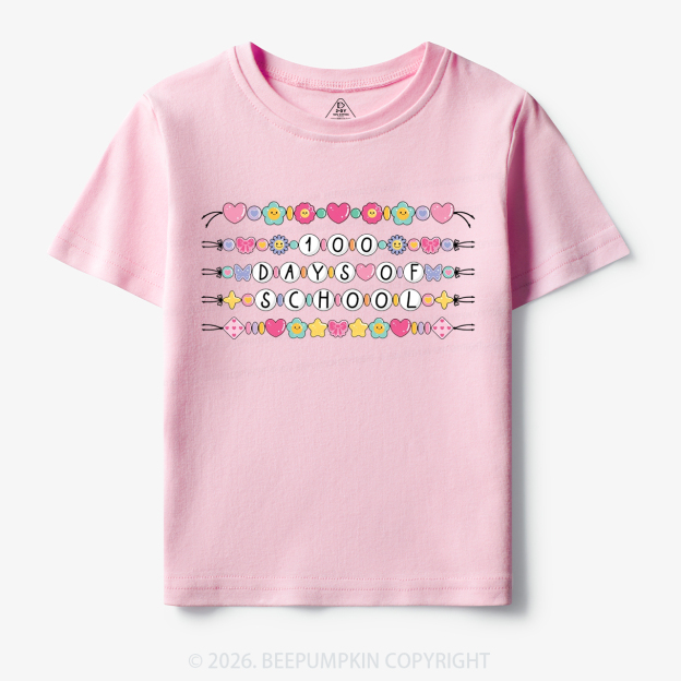 100 Days of School Beaded Bracelet Toddler&Kid's Tees