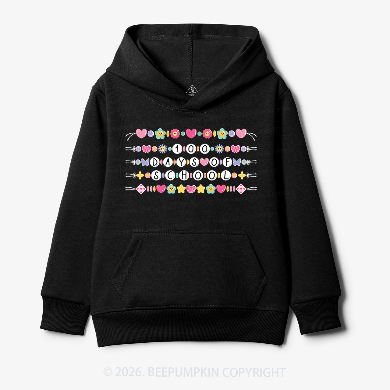 100 Days of School Beaded Bracelet Toddler&Kid's Hoodies