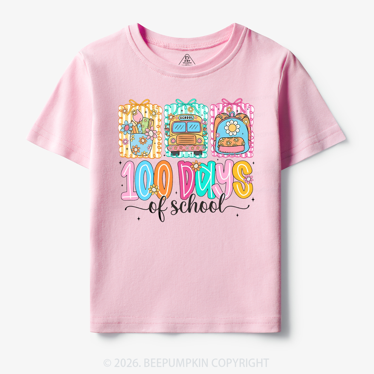 Classroom Art 100 Days of School Toddler&Kid's Tees