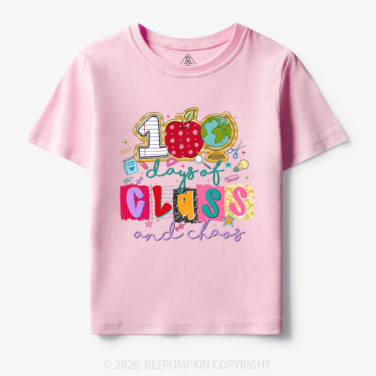 Class And Chaos 100 Days of School Toddler&Kid's Tees