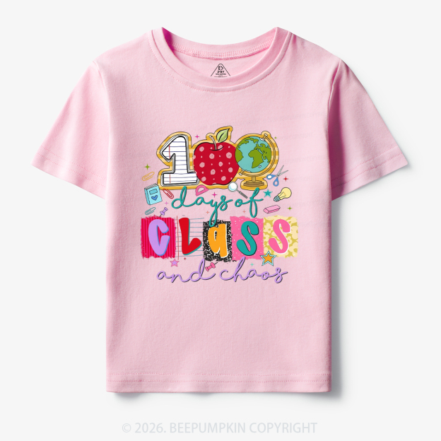 Class And Chaos 100 Days of School Toddler&Kid's Tees