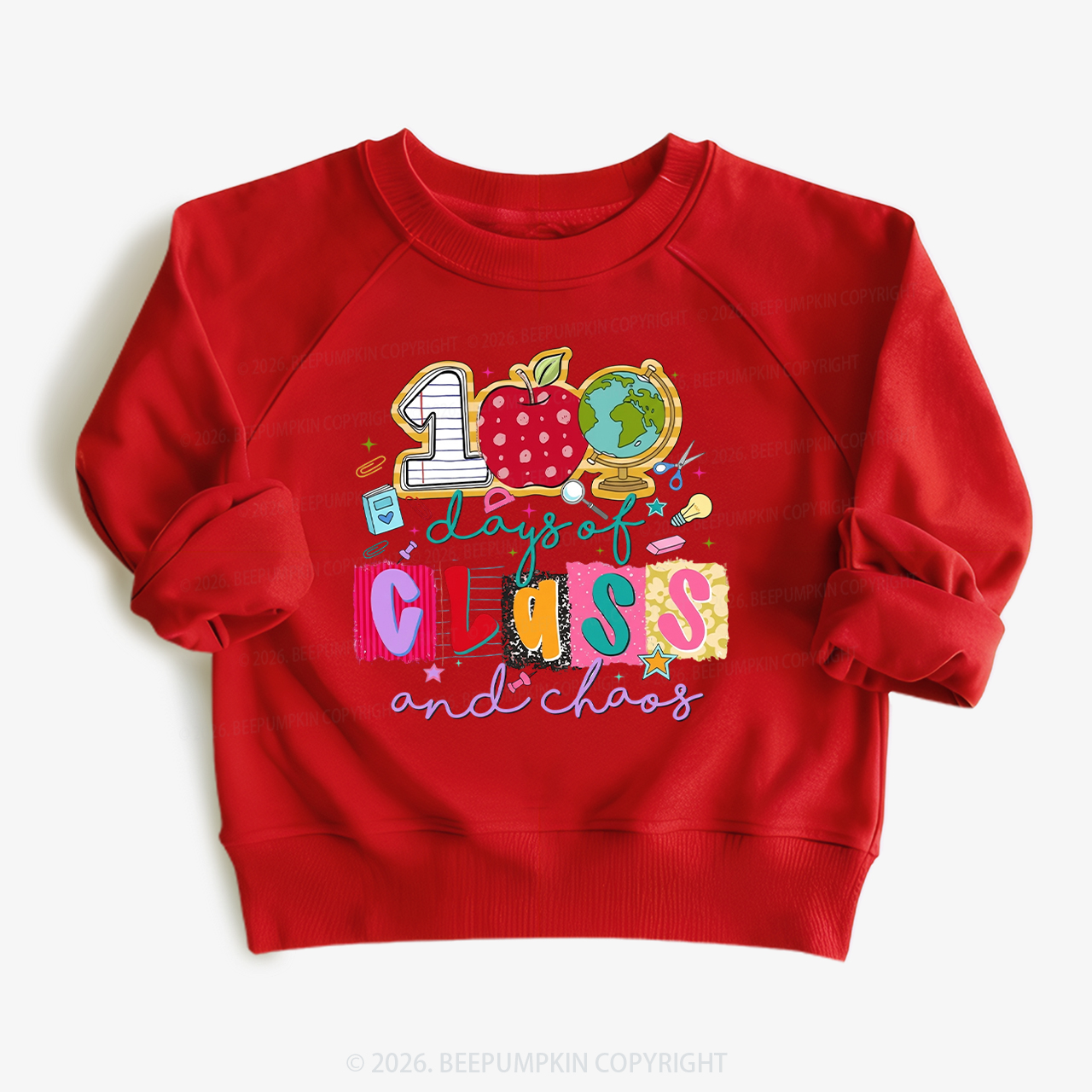 Class And Chaos 100 Days of School Toddler&Kid's Sweatshirt