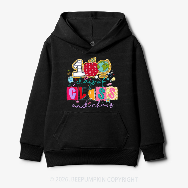 Class And Chaos 100 Days of School Toddler&Kid's Hoodies