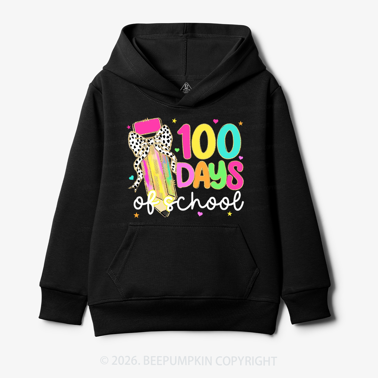Pink Pencil Celebration 100 Days of School Toddler&Kid's Hoodies