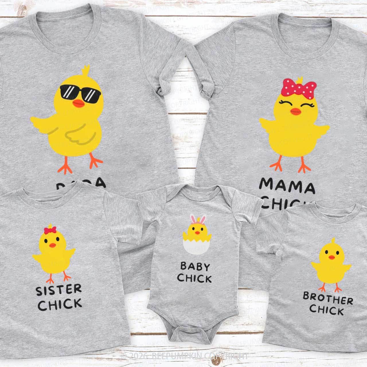 Personalized Chick Easter Family Matching T-Shirts