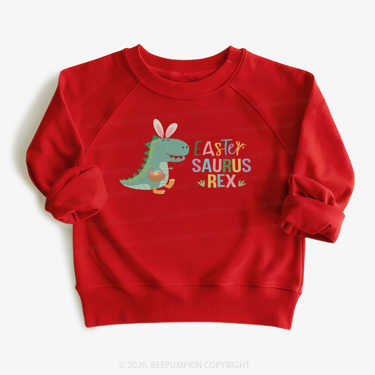 Easter Saurus Rex Kid's Sweatshirt