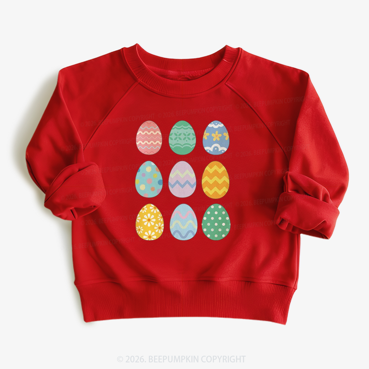 Cute Pastel Easter Egg Kid's Sweatshirt