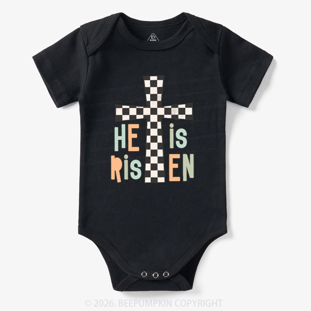 He Is Risen Easter Trendy Christian Bodysuit