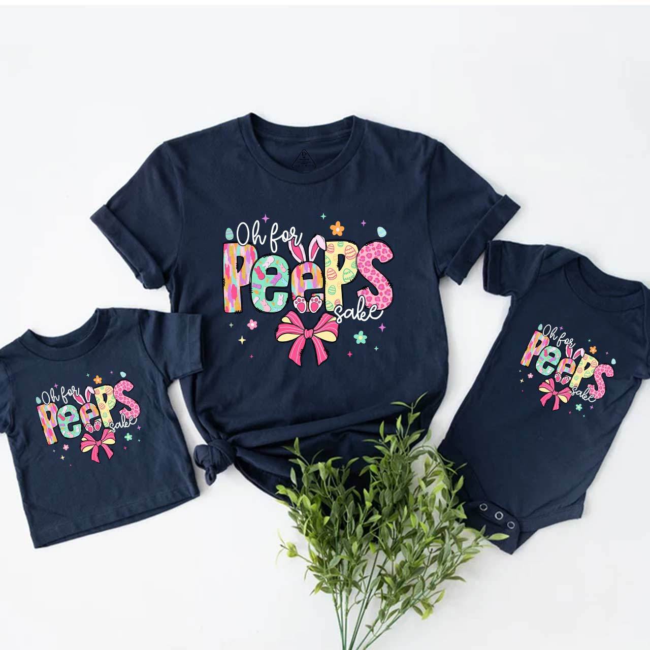 Oh For Peeps Sake Easter Mom&Me Matching Tees
