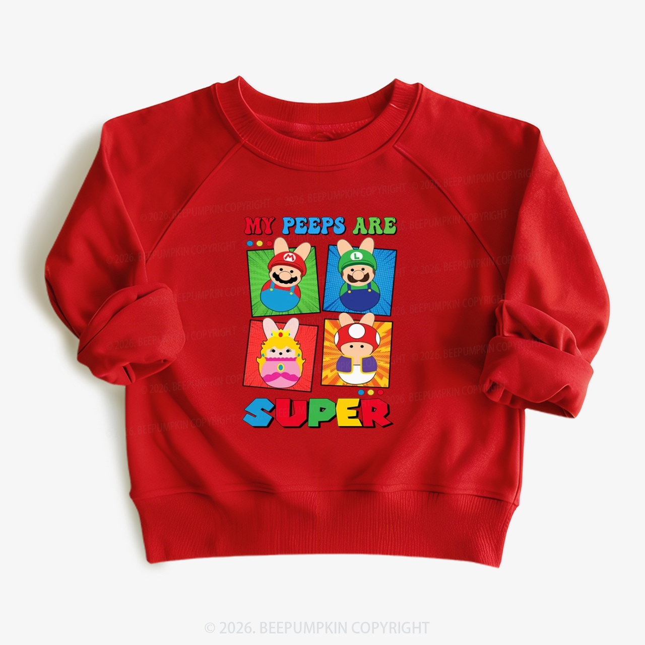Easter My Peeps Are Super Kid's Sweatshirt