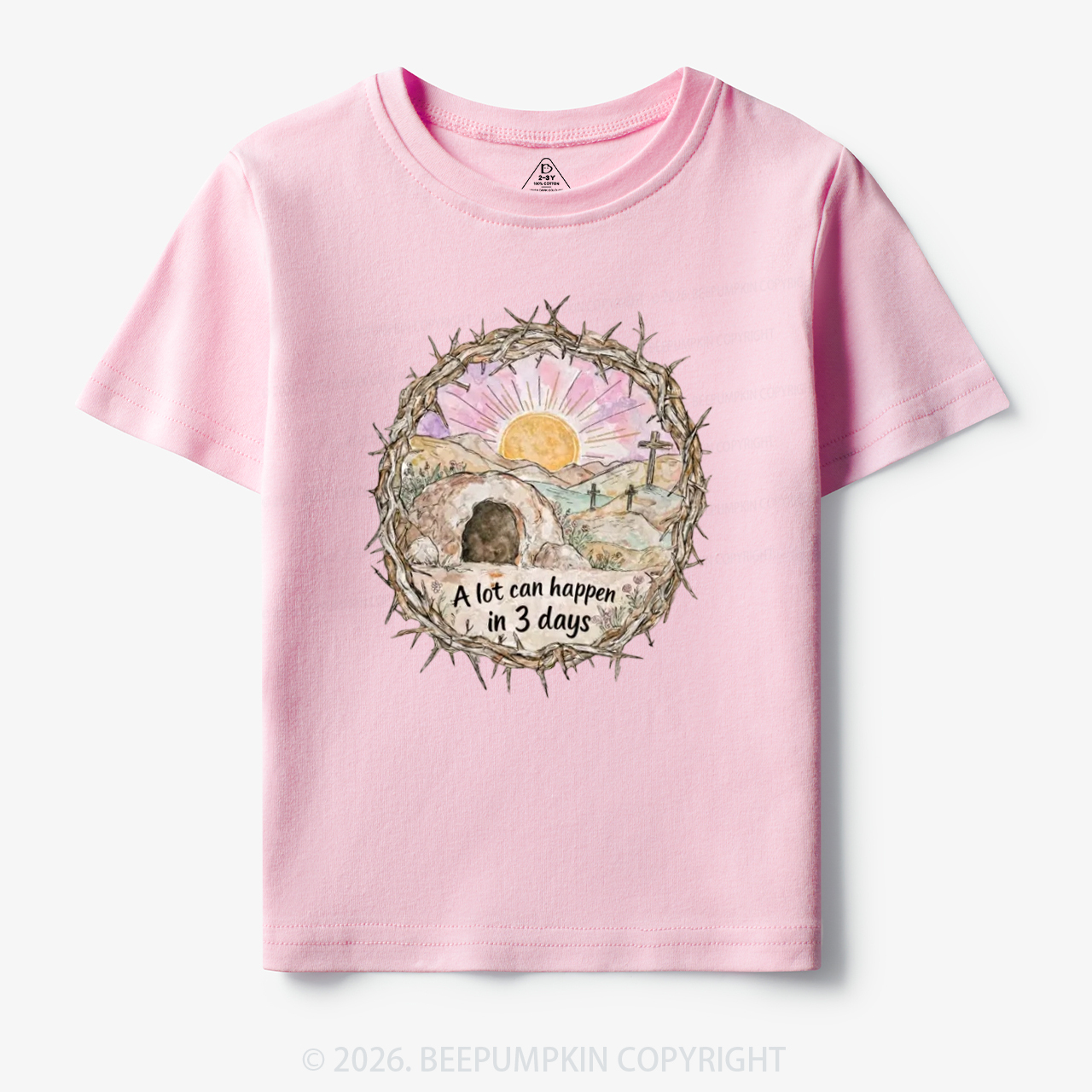 A Lot Can Happen in 3 Days Christian Toddler&Kid's Tees