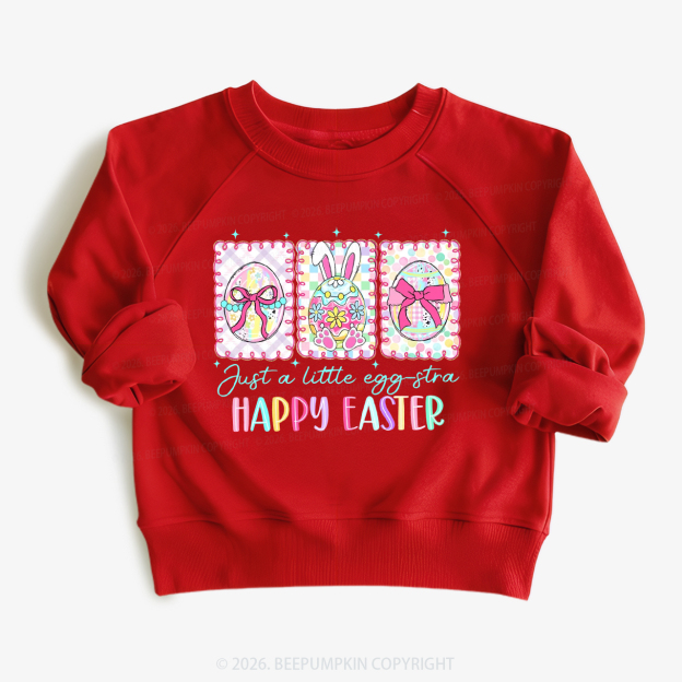 Just A Little Egg Star Easter Kid's Sweatshirt