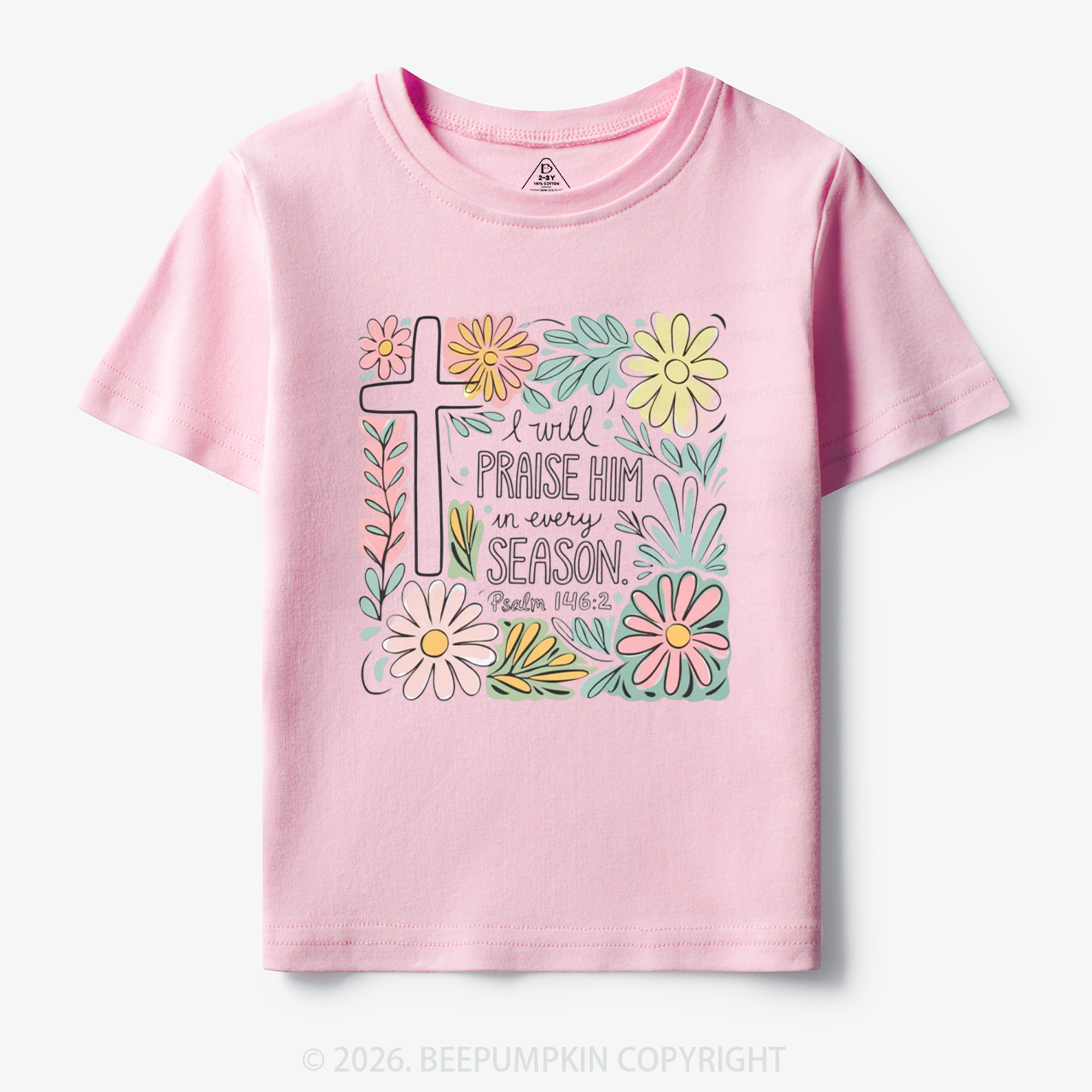 Easter I will Praise Him Toddler&Kid's Tees