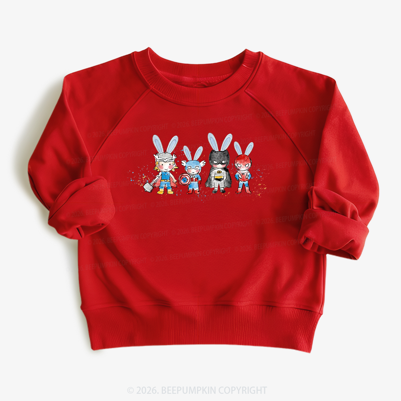 Easter Cute Cartoon Bunny Kid's Sweatshirt