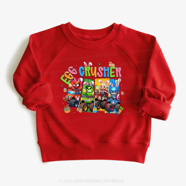 Easter Truck Egg Crusher Kid's Sweatshirt
