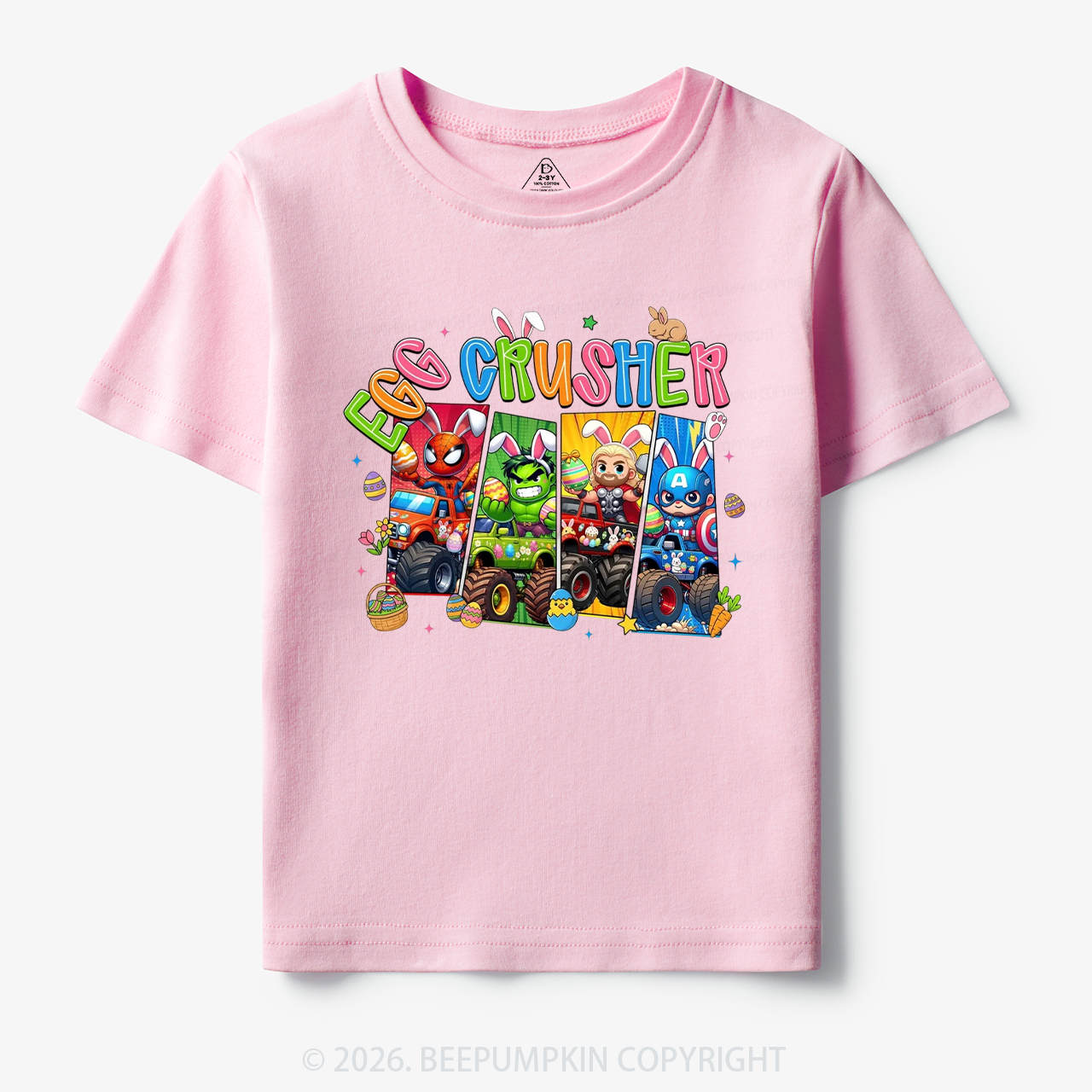 Easter Truck Egg Crusher Toddler&Kid's Tees