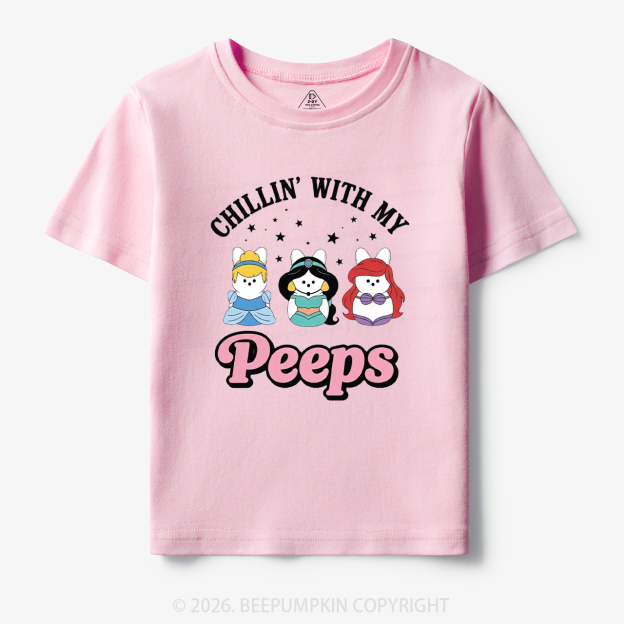 Chillin With My Peeps Bunny Toddler&Kid's Tees