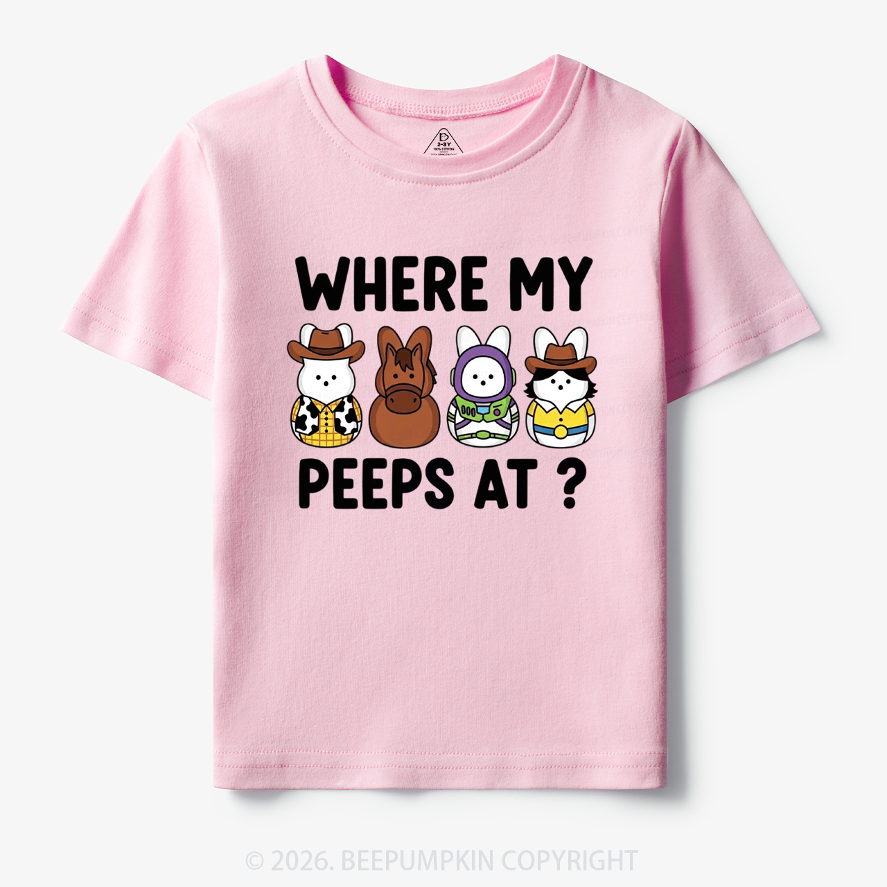 Where My Peeps At Easter Toddler&Kid's Tees