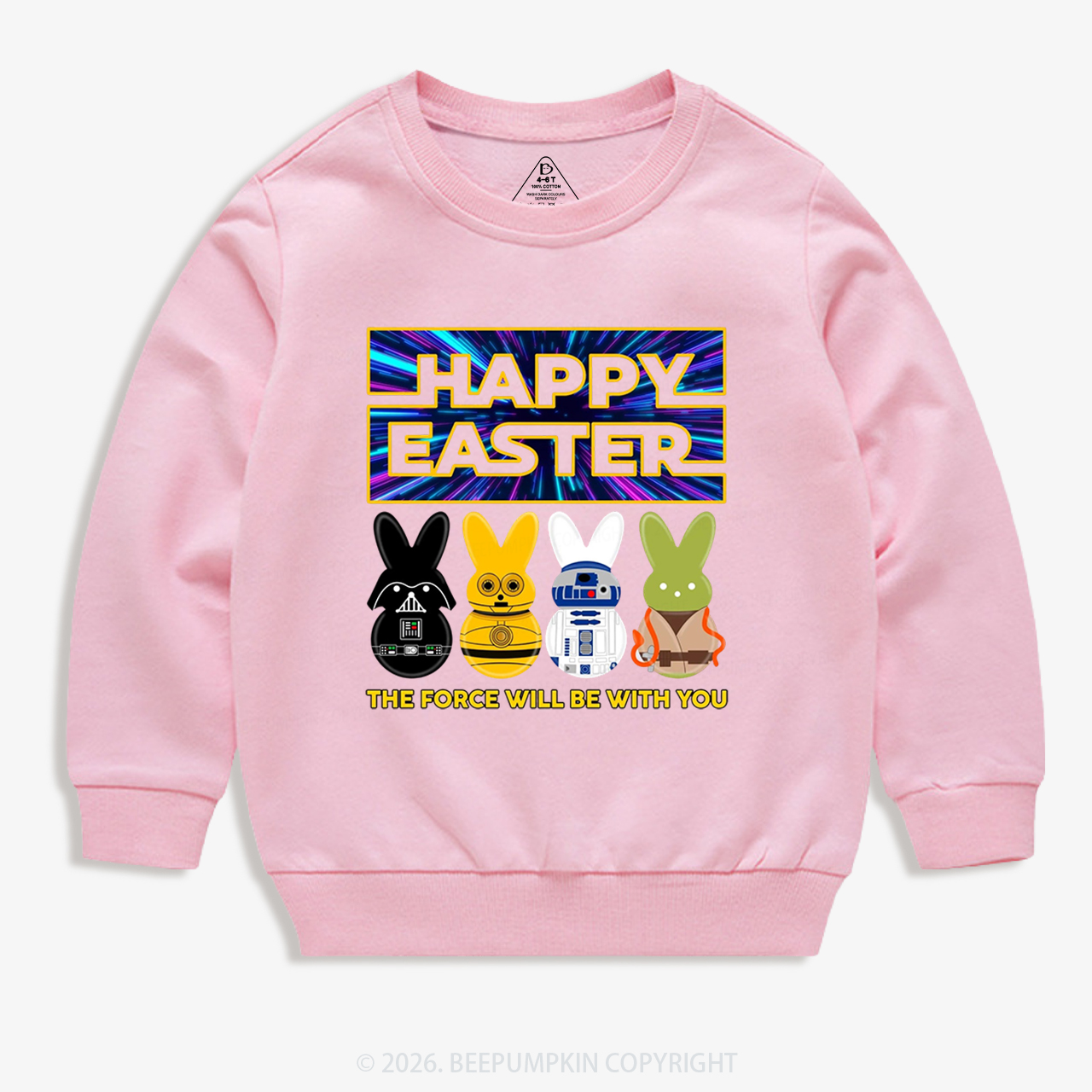 Cosmic Rabbit Easter Kid's Sweatshirt