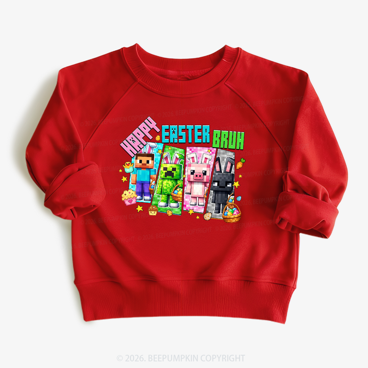 Happy Easter Mining Kid's Sweatshirt