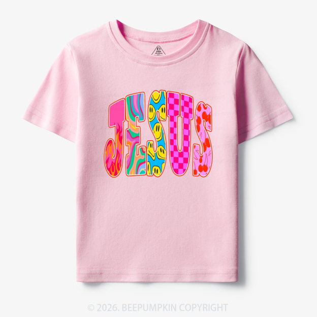 Jesus Loves Me Retro Colorful Toddler&Kid's Tees