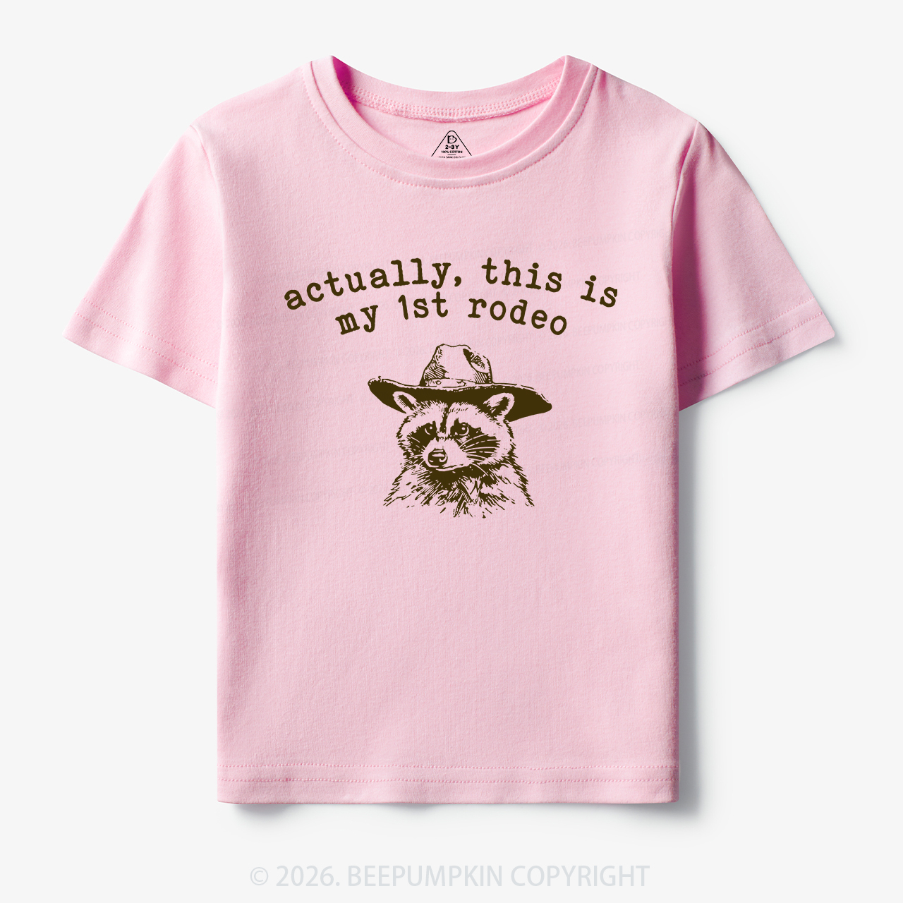 Raccoon My first Rodeo Birthday Toddler&Kid's Tees
