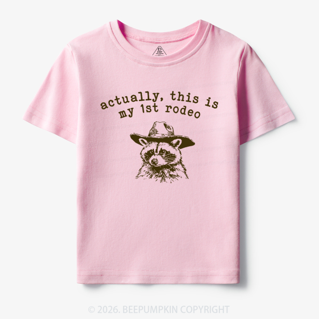Raccoon My first Rodeo Birthday Toddler&Kid's Tees