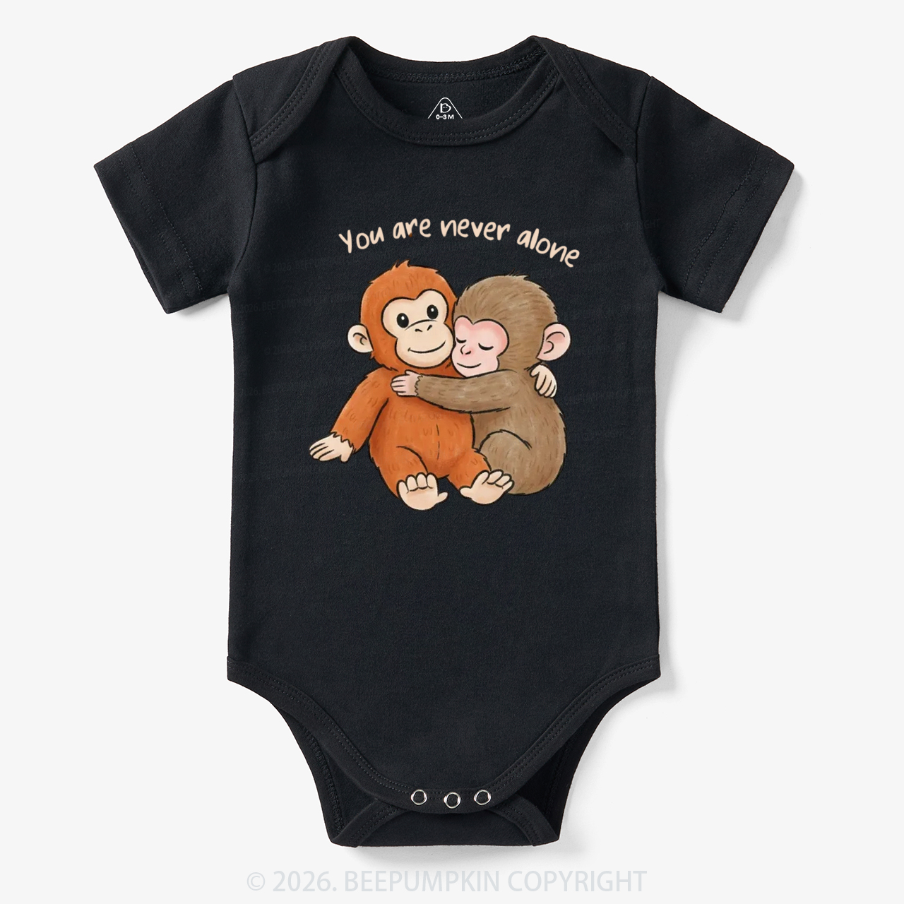 You Are Never Alone Punch Monkey Bodysuit