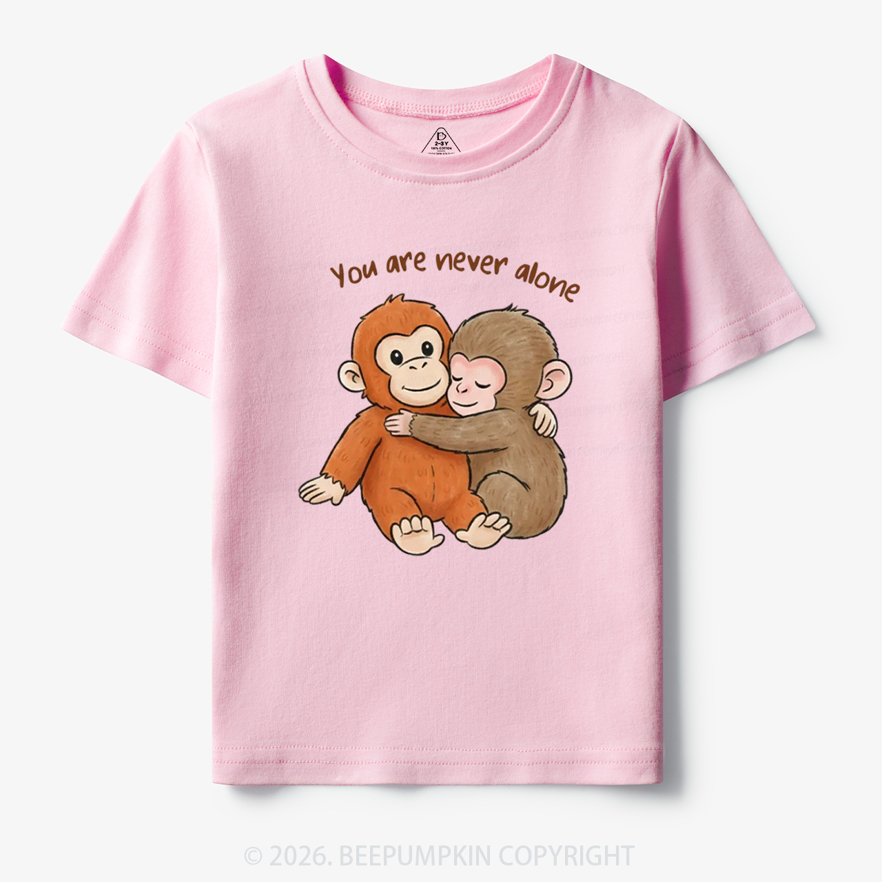 You Are Never Alone Punch Monkey Toddler&Kid's Tees