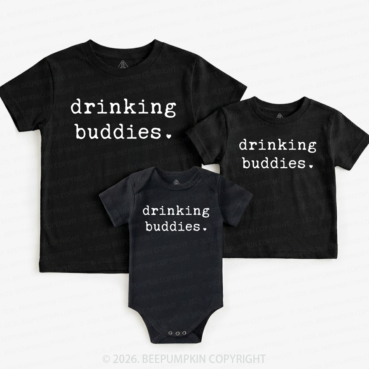 Drinking Buddies Matching Tees For Siblings