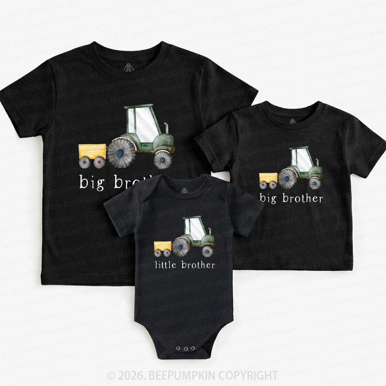 Tractor Country Matching Tees For Siblings