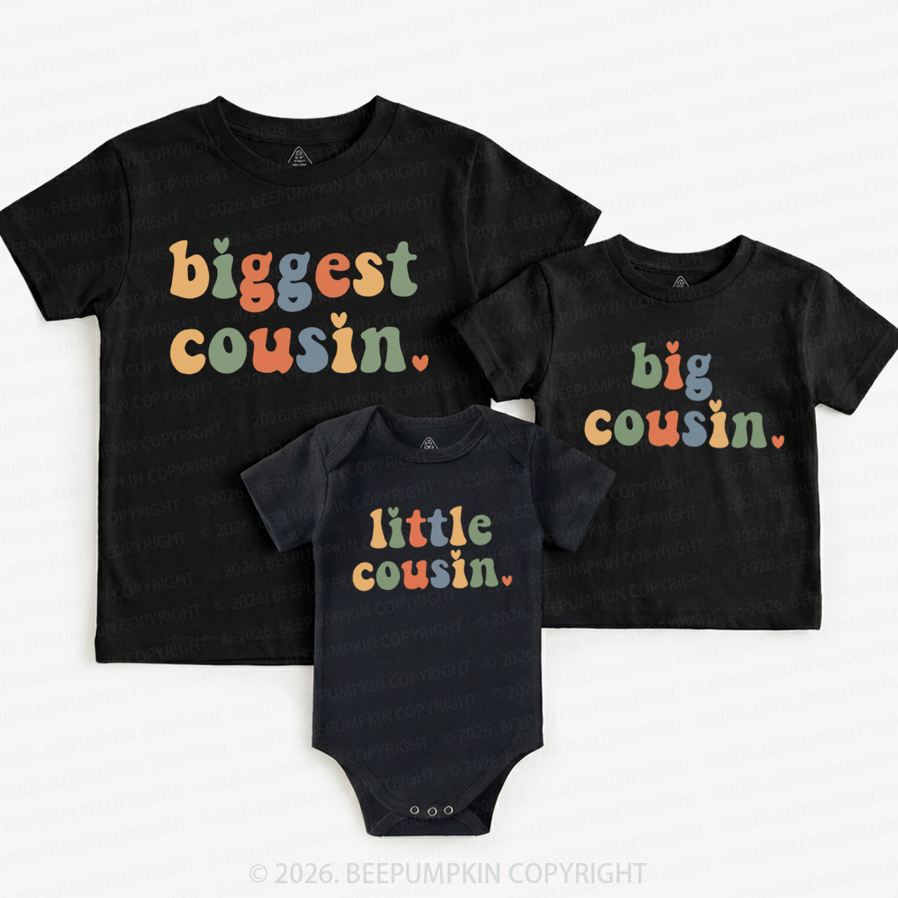 Colorful Cousin Crew Matching Tees For Siblings