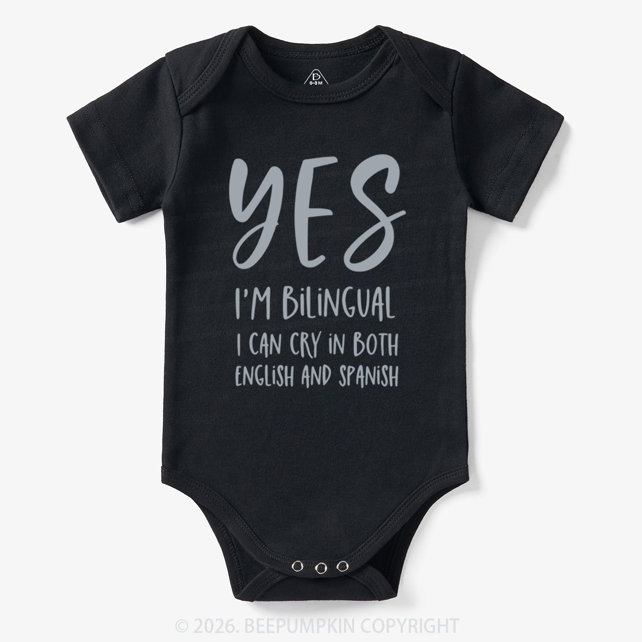 Personalized Color Funny Bilingual Bodysuit