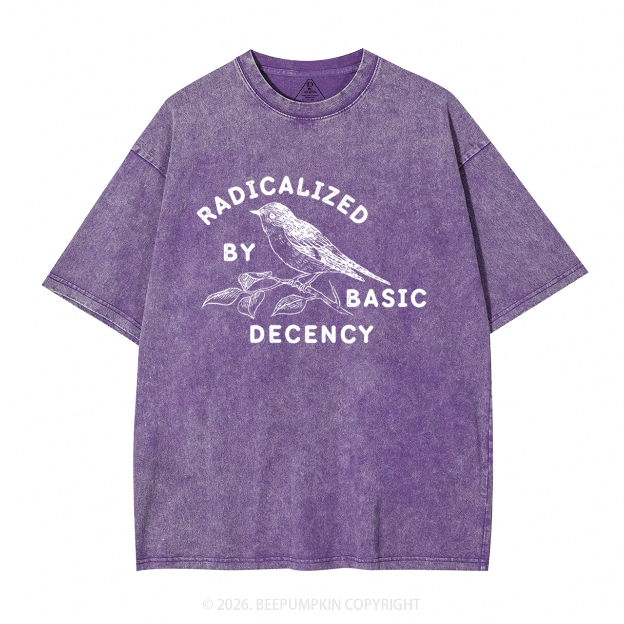Radicalized By Basic Decency Activist Washed T-Shirts
